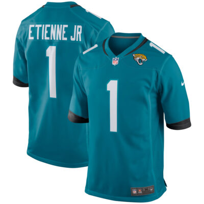 Travis Etienne Jacksonville Jaguars Teal Home Game Jersey - All Stitched