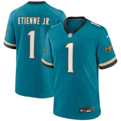 Travis Etienne Jacksonville Jaguars Teal Prowler Throwback Game Jersey - All Stitched