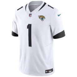 Alternative view of Travis Etienne Jacksonville Jaguars White Road Vapor F.U.S.E Limited Jersey - All Stitched