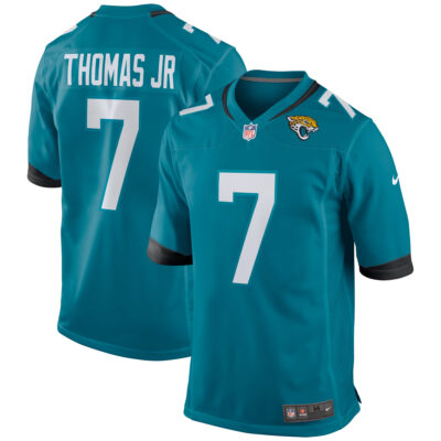 Brian Thomas Jr Jacksonville Jaguars Teal Home Game Jersey - All Stitched