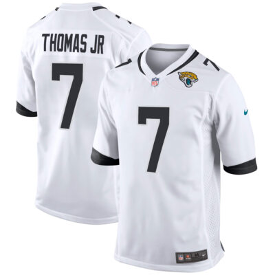 Brian Thomas Jr Jacksonville Jaguars White Road Game Jersey - All Stitched