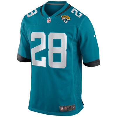 Alternative view of Fred Taylor Jacksonville Jaguars Teal Home Game Jersey - All Stitched