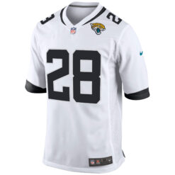 Alternative view of Fred Taylor Jacksonville Jaguars White Road Game Jersey - All Stitched