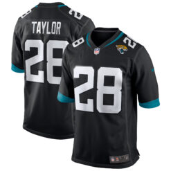 Fred Taylor Jacksonville Jaguars Black Alternate Game Jersey - All Stitched
