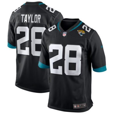 Fred Taylor Jacksonville Jaguars Black Alternate Game Jersey - All Stitched