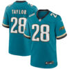 Fred Taylor Jacksonville Jaguars Teal Prowler Throwback Game Jersey - All Stitched