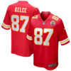 Travis Kelce Kansas City Chiefs Red Home Game Jersey - All Stitched