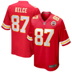 Travis Kelce Kansas City Chiefs Red Home Game Jersey - All Stitched