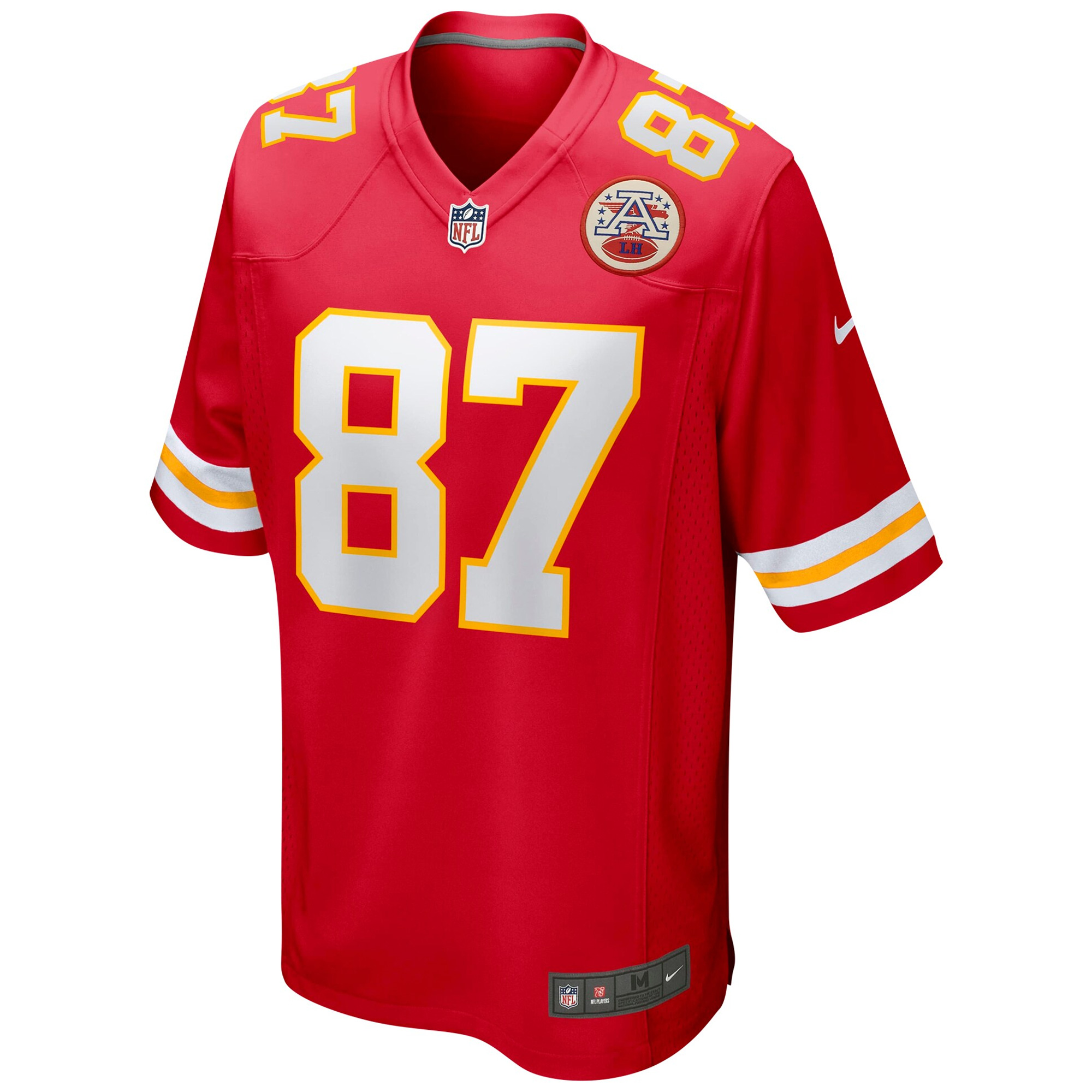 Travis Kelce Kansas City Chiefs Red Home Game Jersey - All Stitched - Image 2