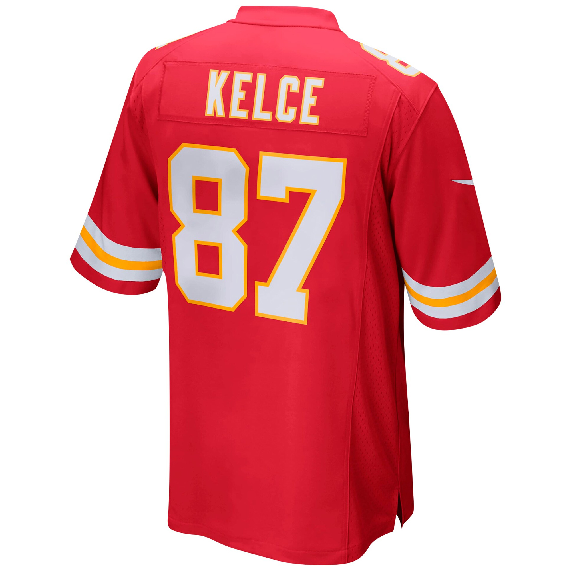 Travis Kelce Kansas City Chiefs Red Home Game Jersey - All Stitched - Image 3