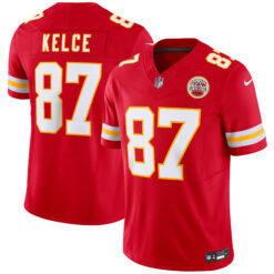 Travis Kelce Kansas City Chiefs Red Home Vapor F.U.S.E Limited Jersey - All Stitched