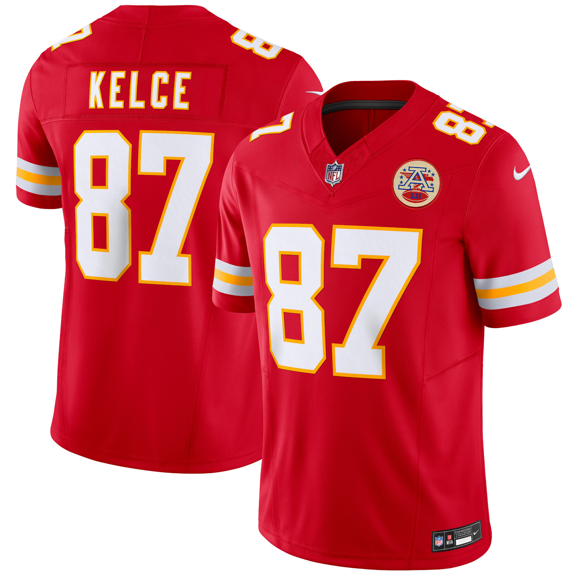 Travis Kelce Kansas City Chiefs Red Home Vapor F.U.S.E Limited Jersey - All Stitched