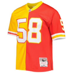 Alternative view of Derrick Thomas Kansas City Chiefs Red Gold 1994 Split Legacy Jersey - All Stitched