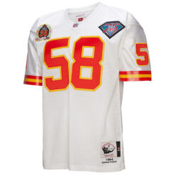 Alternative view of Derrick Thomas Kansas City Chiefs White 1994 Throwback Jersey - All Stitched