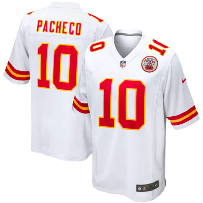 Isiah Pacheco Kansas City Chiefs White Road Game Jersey - All Stitched
