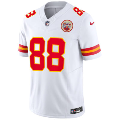 Alternative view of Tony Gonzalez Kansas City Chiefs White Road Vapor F.U.S.E Limited Jersey - All Stitched
