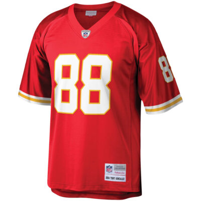 Alternative view of Tony Gonzalez Kansas City Chiefs Red Legacy Jersey - All Stitched