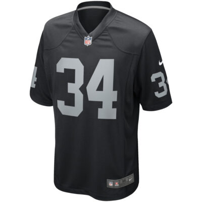 Alternative view of Bo Jackson Las Vegas Raiders Black Home Game Jersey - All Stitched