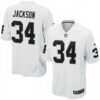 Bo Jackson Las Vegas Raiders White Road Game Jersey - All Stitched
