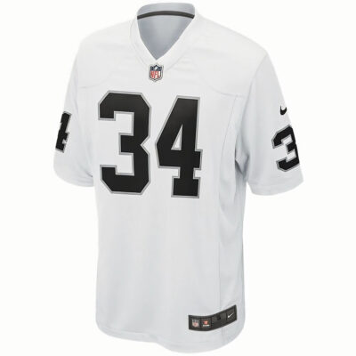 Alternative view of Bo Jackson Las Vegas Raiders White Road Game Jersey - All Stitched