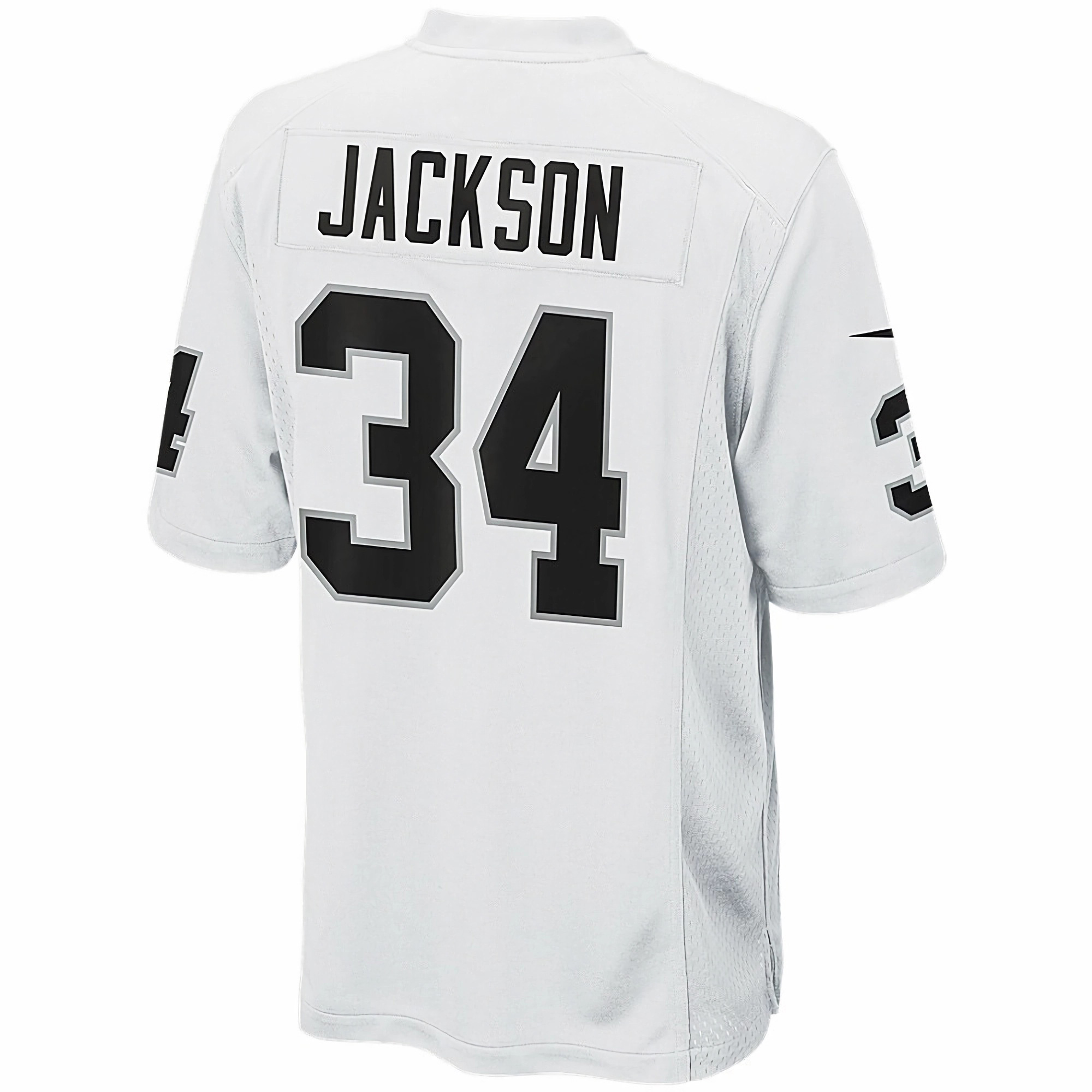 Bo Jackson Las Vegas Raiders White Road Game Jersey - All Stitched - Image 3