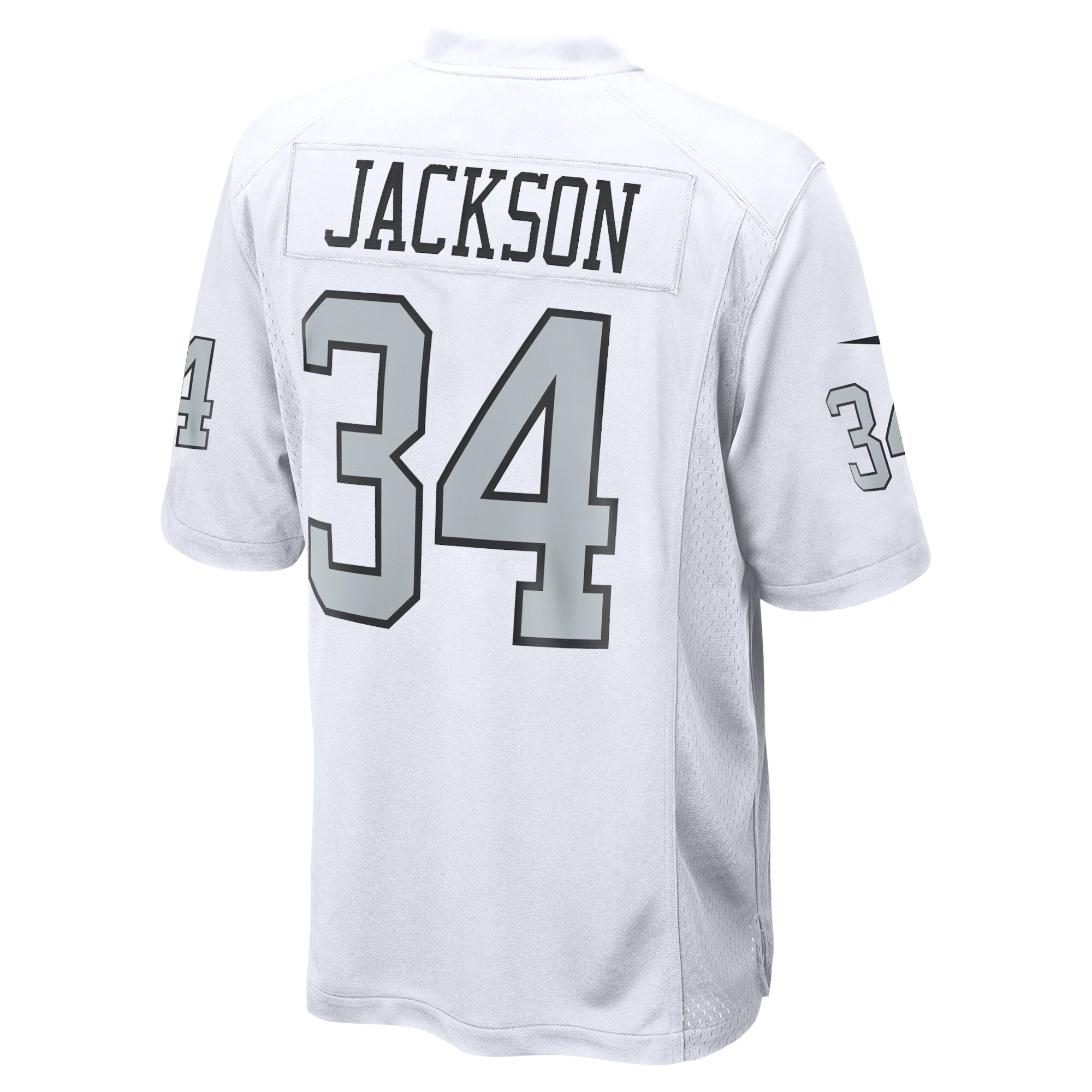 Bo Jackson Las Vegas Raiders White Alternate Game Jersey - All Stitched - Image 3