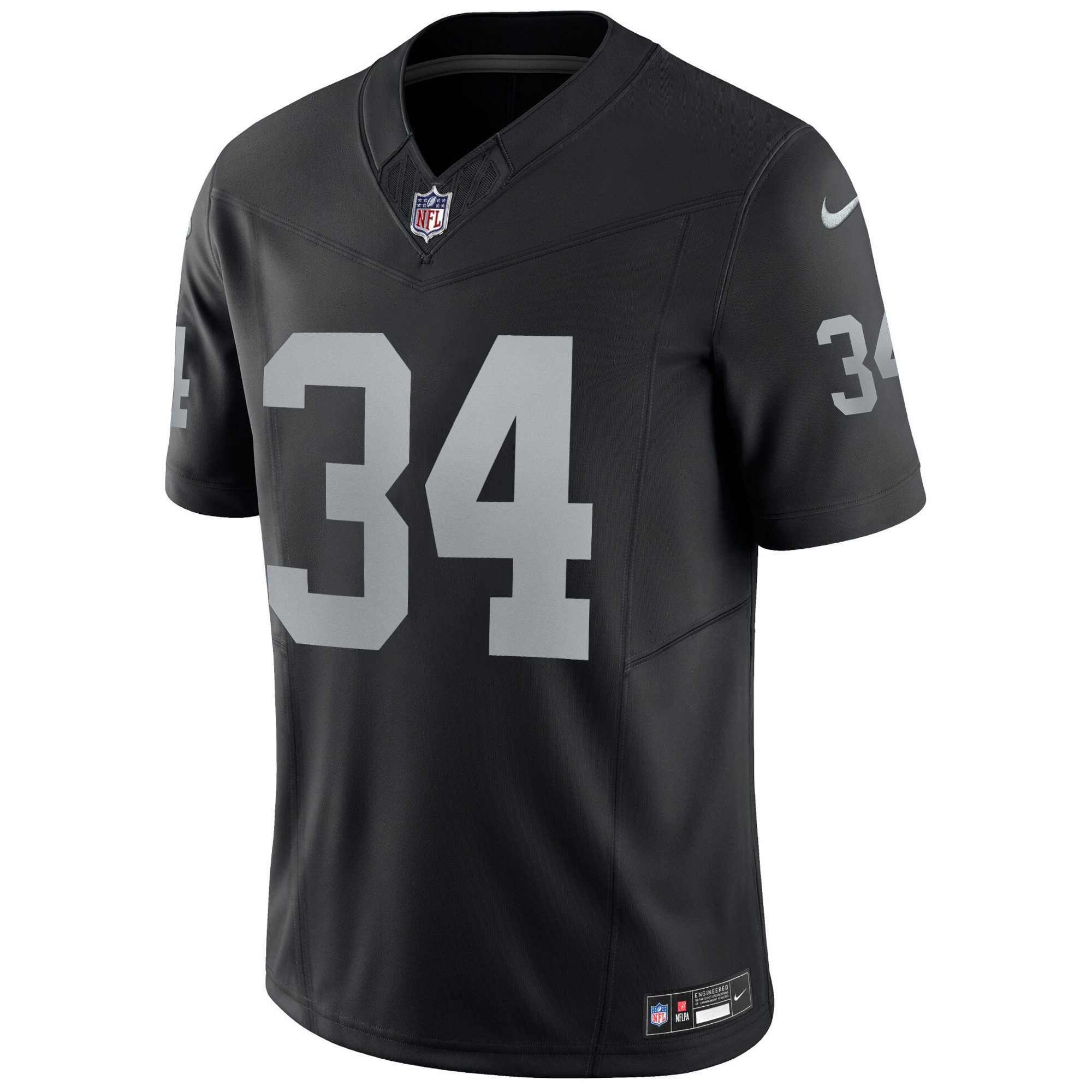 Bo Jackson Las Vegas Raiders Black Home Vapor F.U.S.E Limited Jersey - All Stitched - Image 2