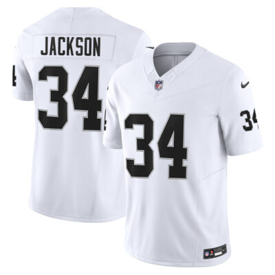 Bo Jackson Las Vegas Raiders White Road Vapor F.U.S.E Limited Jersey - All Stitched