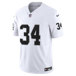 Alternative view of Bo Jackson Las Vegas Raiders White Road Vapor F.U.S.E Limited Jersey - All Stitched