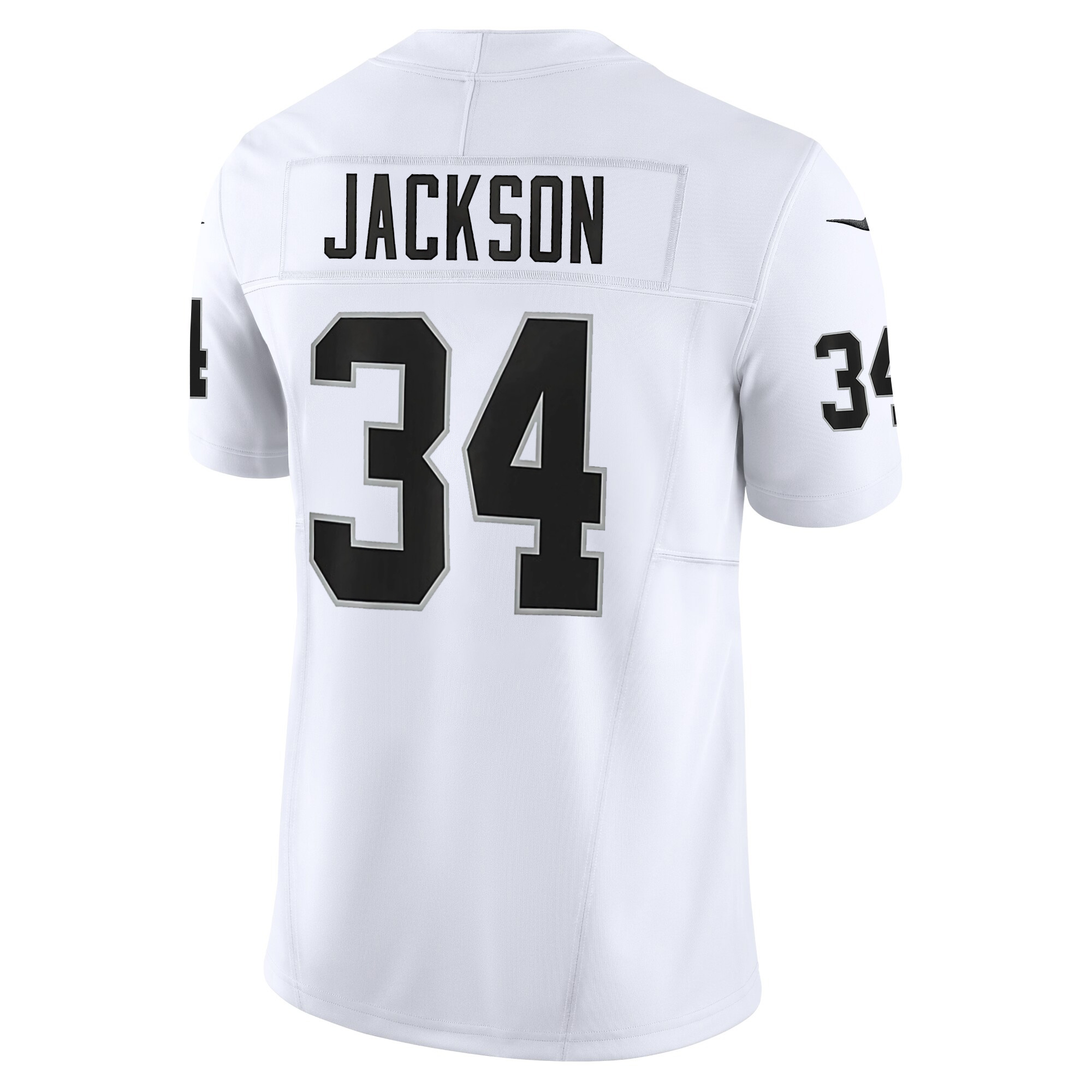 Bo Jackson Las Vegas Raiders White Road Vapor F.U.S.E Limited Jersey - All Stitched - Image 3