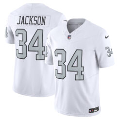 Bo Jackson Las Vegas Raiders White Alternate Vapor F.U.S.E Limited Jersey - All Stitched