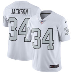 Bo Jackson Las Vegas Raiders White Color Rush Untouchable Limited Jersey - All Stitched