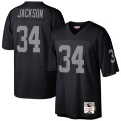 Bo Jackson Las Vegas Raiders Black Legacy Jersey - All Stitched
