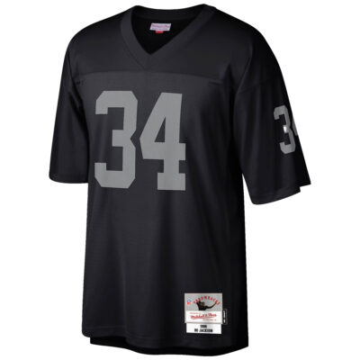 Alternative view of Bo Jackson Las Vegas Raiders Black Legacy Jersey - All Stitched