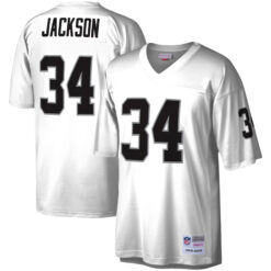 Bo Jackson Las Vegas Raiders White Legacy Jersey - All Stitched