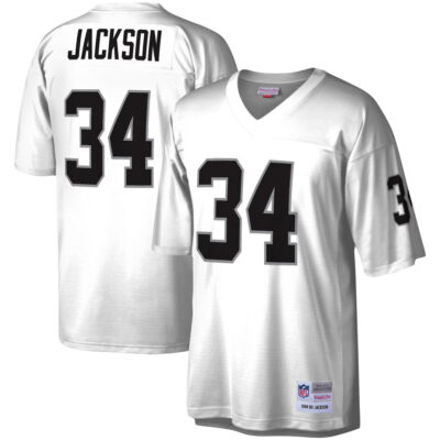 Bo Jackson Las Vegas Raiders White Legacy Jersey - All Stitched