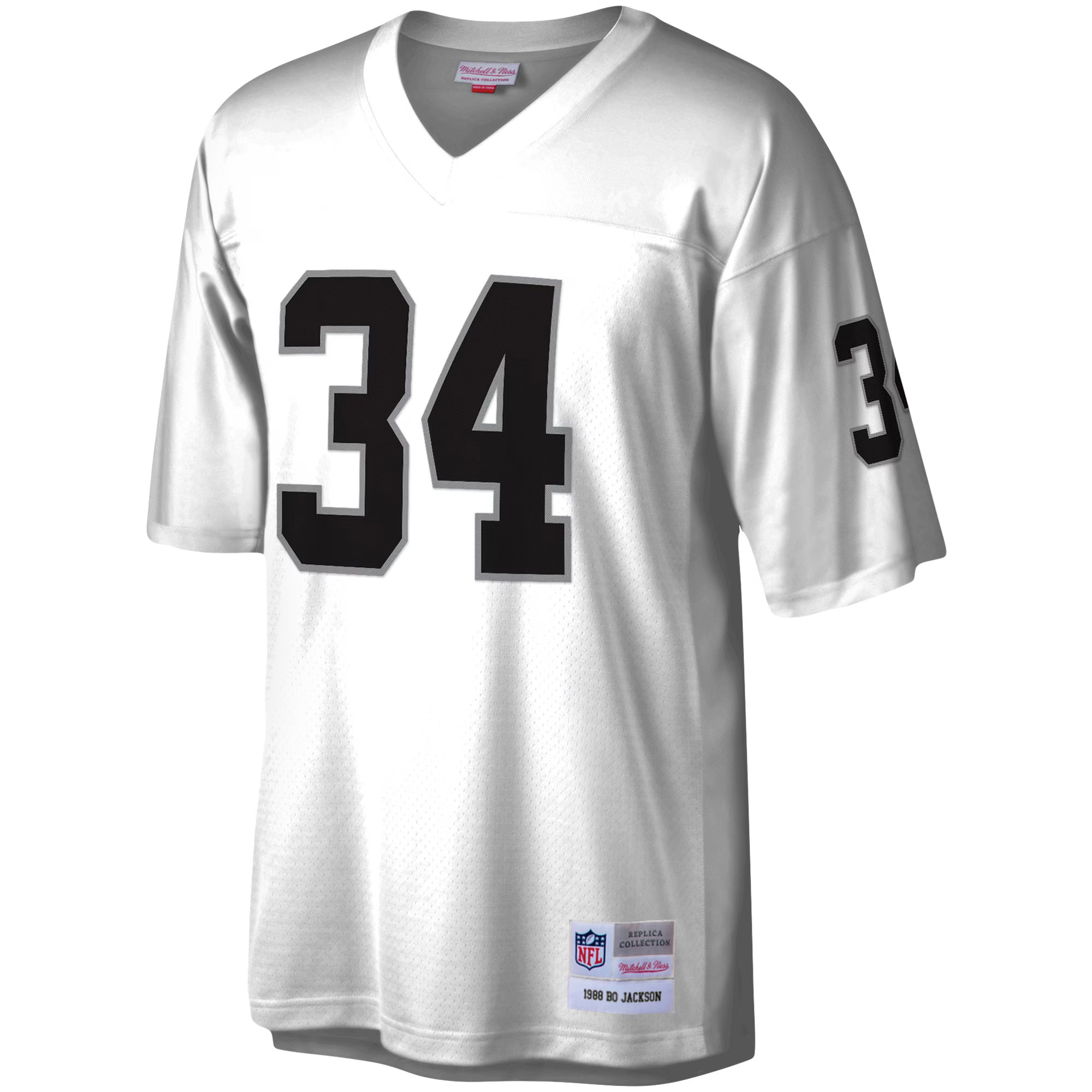 Bo Jackson Las Vegas Raiders White Legacy Jersey - All Stitched - Image 2