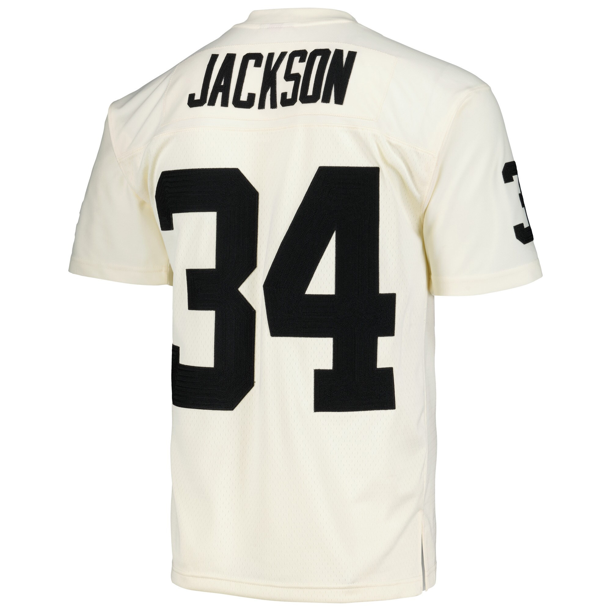 Bo Jackson Las Vegas Raiders Cream Chainstitch Legacy Jersey - All Stitched - Image 3