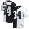 Bo Jackson Las Vegas Raiders Black Silver 1988 Split Legacy Jersey - All Stitched