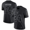 Bo Jackson Las Vegas Raiders Black RFLCTV Limited Jersey - All Stitched