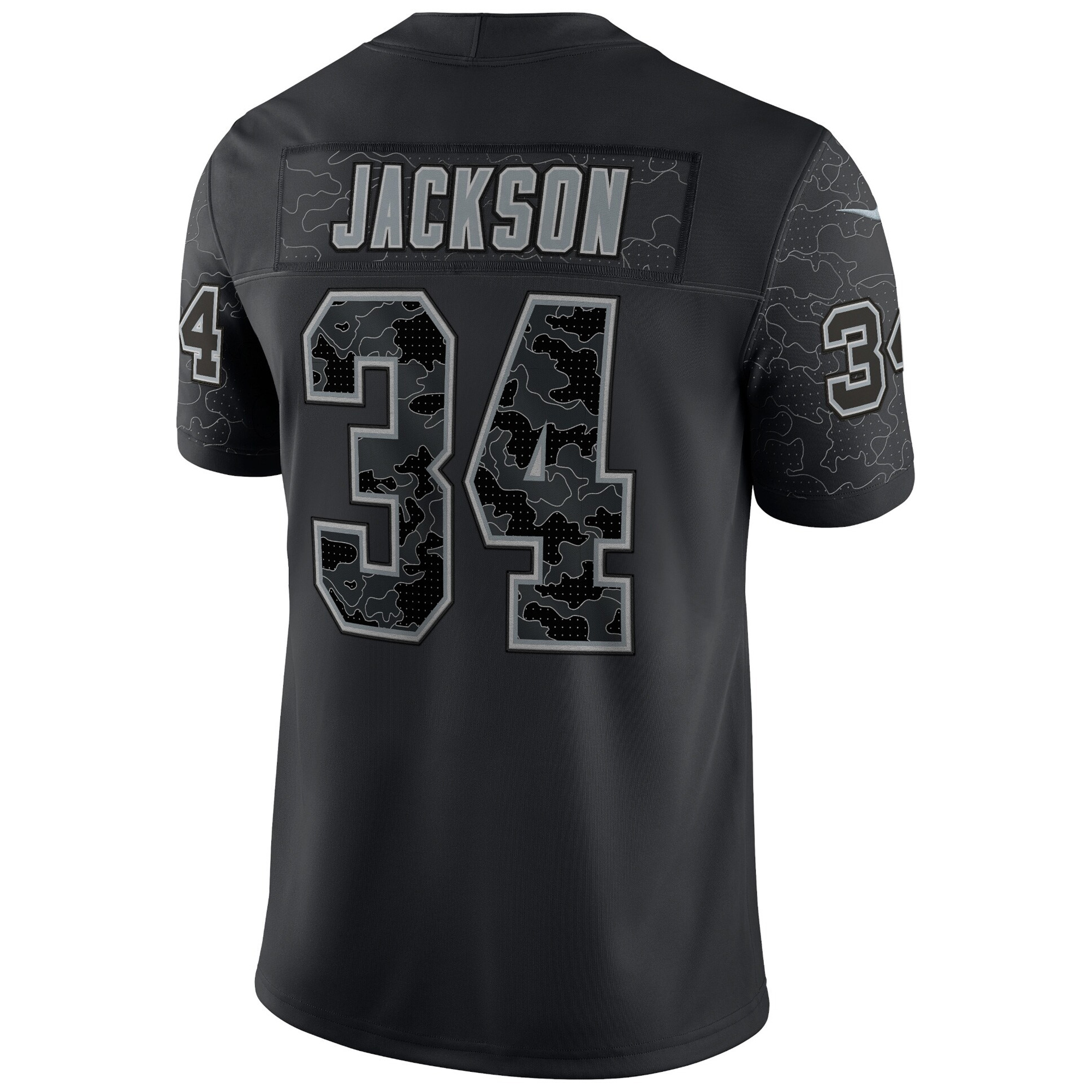 Bo Jackson Las Vegas Raiders Black RFLCTV Limited Jersey - All Stitched - Image 3