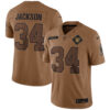Bo Jackson Las Vegas Raiders Brown 2023 Salute To Service Limited Jersey - All Stitched