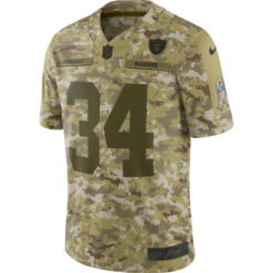 Alternative view of Bo Jackson Las Vegas Raiders Olive Salute To Service Limited Jersey - All Stitched