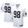 Maxx Crosby Las Vegas Raiders White Road Game Jersey - All Stitched