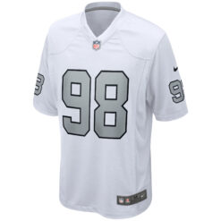 Alternative view of Maxx Crosby Las Vegas Raiders White Alternate Game Jersey - All Stitched