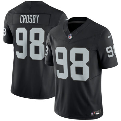 Maxx Crosby Las Vegas Raiders Black Home Vapor F.U.S.E Limited Jersey - All Stitched