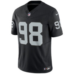 Alternative view of Maxx Crosby Las Vegas Raiders Black Home Vapor F.U.S.E Limited Jersey - All Stitched