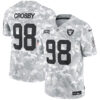 Maxx Crosby Las Vegas Raiders Arctic Camo 2024 Salute To Service Limited Jersey - All Stitched