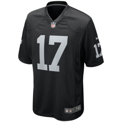 Alternative view of Davante Adams Las Vegas Raiders Black Home Game Jersey - All Stitched