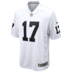 Alternative view of Davante Adams Las Vegas Raiders White Road Game Jersey - All Stitched